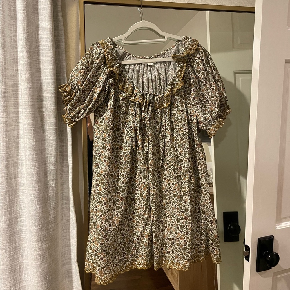 Doen Ruffled Mini Dress Liberty Floral